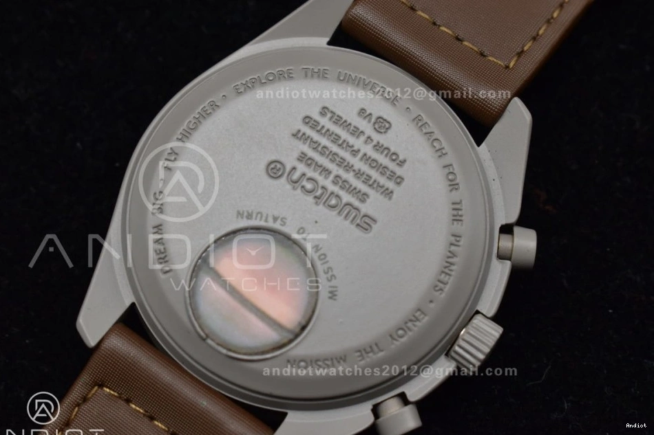 Quartz Bioceramic Nylon Omega Strap On X Saturn Swatch To Mission Moonwatch 0406